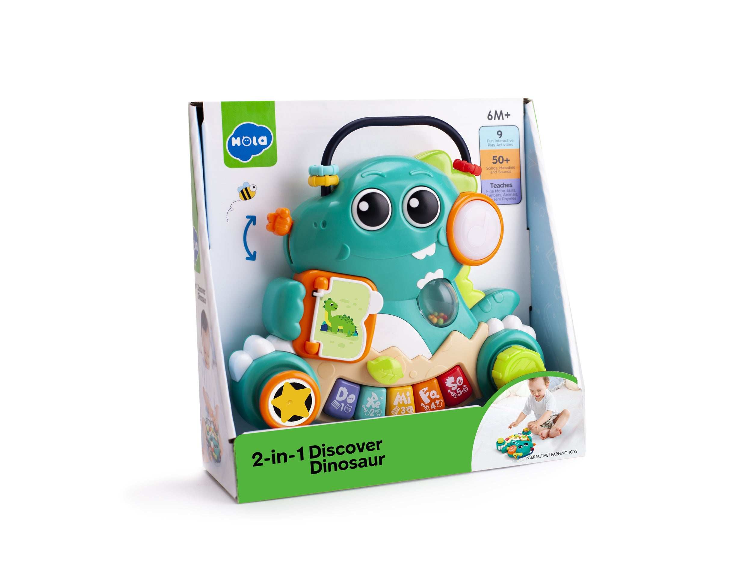 2-in-1 Discover Dinosaur Musical Activity Toy for Toddlers in Kuwait